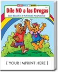 CS1405 Stay Drug Free Coloring and Activity Book with Custom Imprint Spanish Version